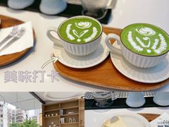 抹茶拿铁-普素书咖茶空间