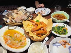 菠菜拌毛蛤-前海沿·青岛菜(五四广场永旺店)