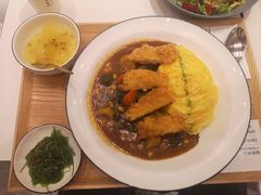 炸虾排咖喱蛋包饭-池奈·咖喱蛋包饭(熙地港店)