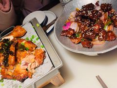 蒜香蜜汁排骨-绿茶餐厅(光谷世界城步行街店)
