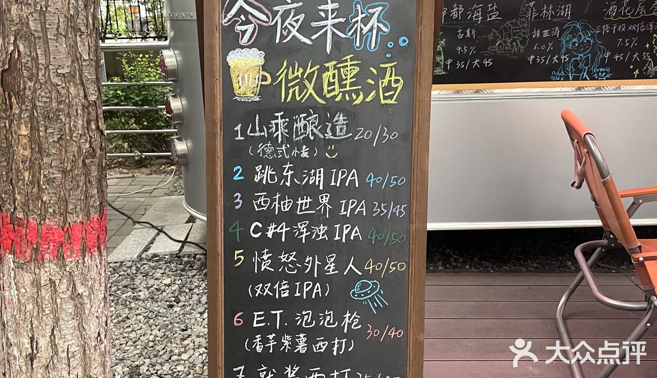 藏在小树林里的 室外精酿+烧鸟✨