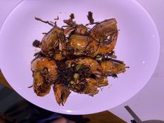 野山蒜油爆虾-老平安农家菜(平安店)