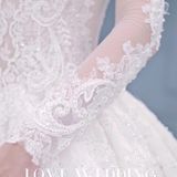 北京婚纱 复古蕾丝婚纱 女王主纱～