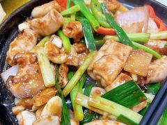 铁板啫竹肠-津津菜馆(绝没分店)