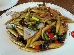 小炒莜面鱼鱼-百瑞谷饭庄