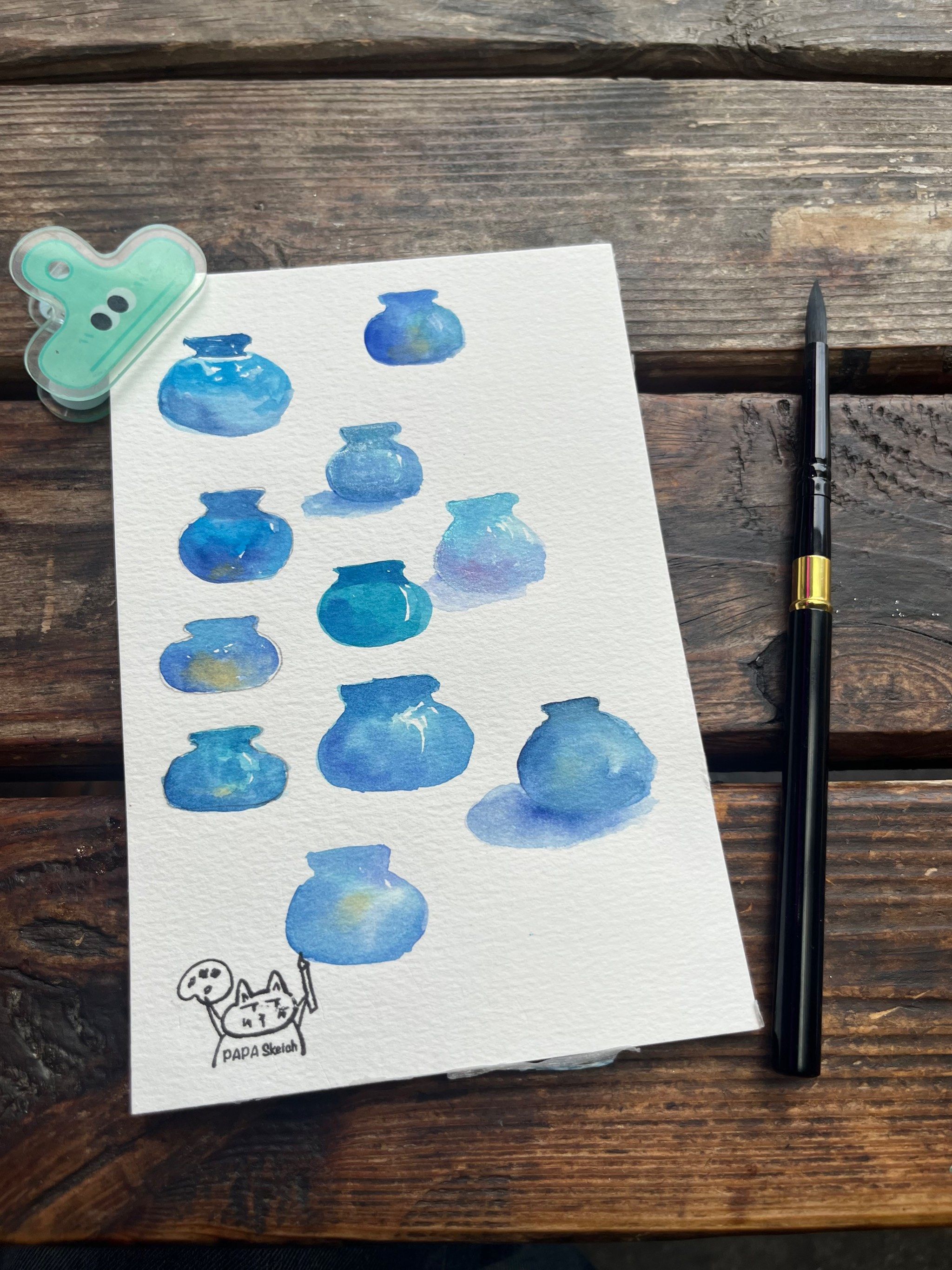 水彩瓶子魅力✨