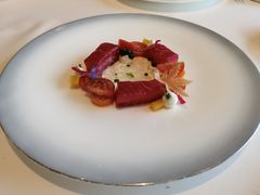 挪威烟熏三文鱼水晶黄瓜香槟奶油-福楼法餐厅FLO