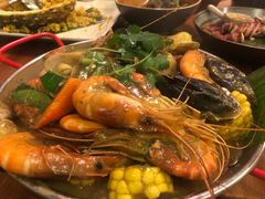 手抓海鲜黄咖喱味-仓库南洋海鲜小排档(柳河路店)