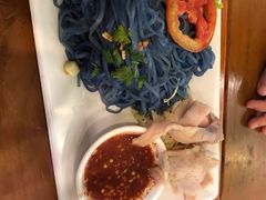 -蝶豆花蓝面条