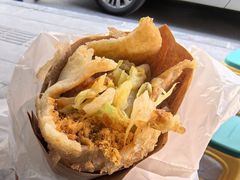-小红车炸蛋葱油饼