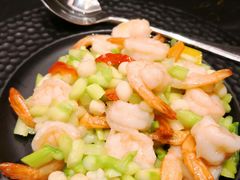 鸡头米炒凤尾虾-童福兴·南京菜(老门东店)