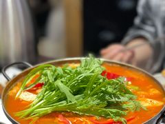 韩式泡菜五花肉拉面火锅-青松馆韩国料理(香港中路佳世客店)