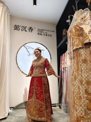 -懿沉香中式嫁衣礼服秀禾服龙凤褂马来褂旗袍总店