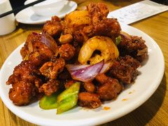 椒香虾仁爆鸡球-陈傻子餐厅(世纪都会店)