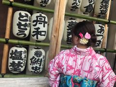 -东京都浅草樱花和服租赁店