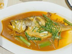 家常焖深海大黄花-小船渔村•大连菜•大连焖鱼(黄河路店)