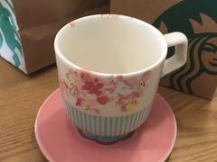 273ml桃花密语马克杯碟组-星巴克(邯郸新世纪广场店)