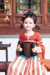 -后宫·古装汉服京剧儿童亲子全家福摄影