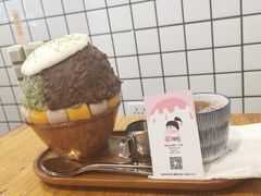 抹茶生乳かき氷-WONDER ICE 萬得冰田(建設路总店)