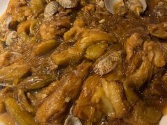茄子炖蚬子-日丰园海肠水饺·老字号大连海鲜(和平广场店)