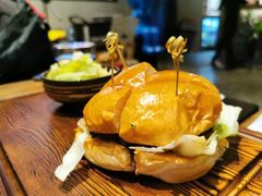 双层焦香和牛芝士汉堡-盐说Salt Talk北美风味西餐厅(海上世界店)