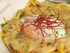 牛肝菌白汁玉子意面-CowCow其其·牛杂咖啡公司(六运店)
