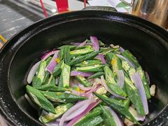黄豆酱啫秋葵-石岐乳鸽村(南海第三分店)