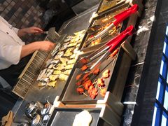 自助取餐区-九寸花汀海鲜烤肉自助(中东迪克店)