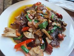 腊肉炒牛肝菌-翕庐小苑