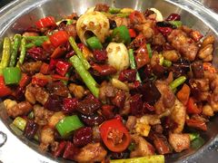 干锅鸡丁墨鱼仔-老兰家传统烧烤炒菜泡馍(小南门店)