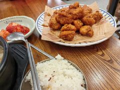 炸鸡块-旺清进洞米肠汤