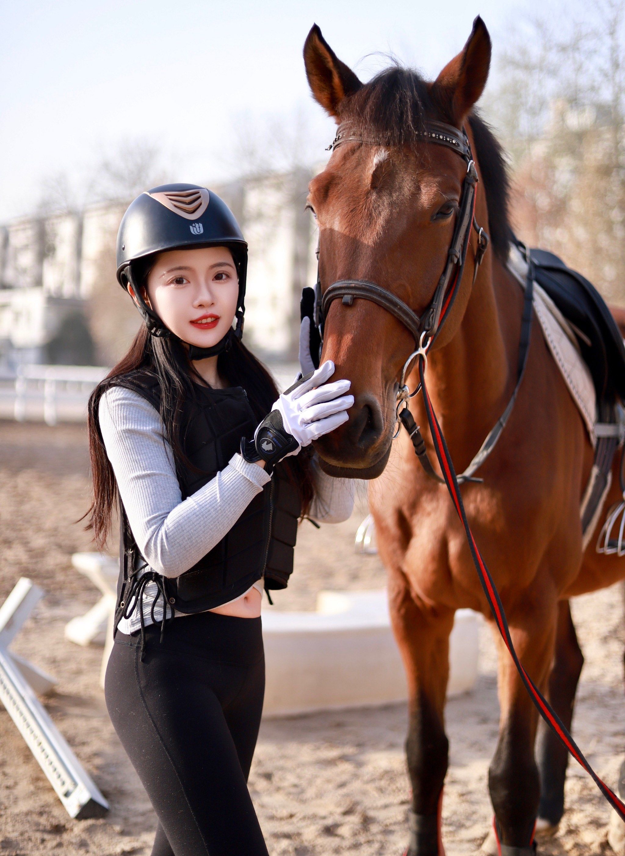 在体育大学第一次骑马,简直太开心了🐎🐎🐎