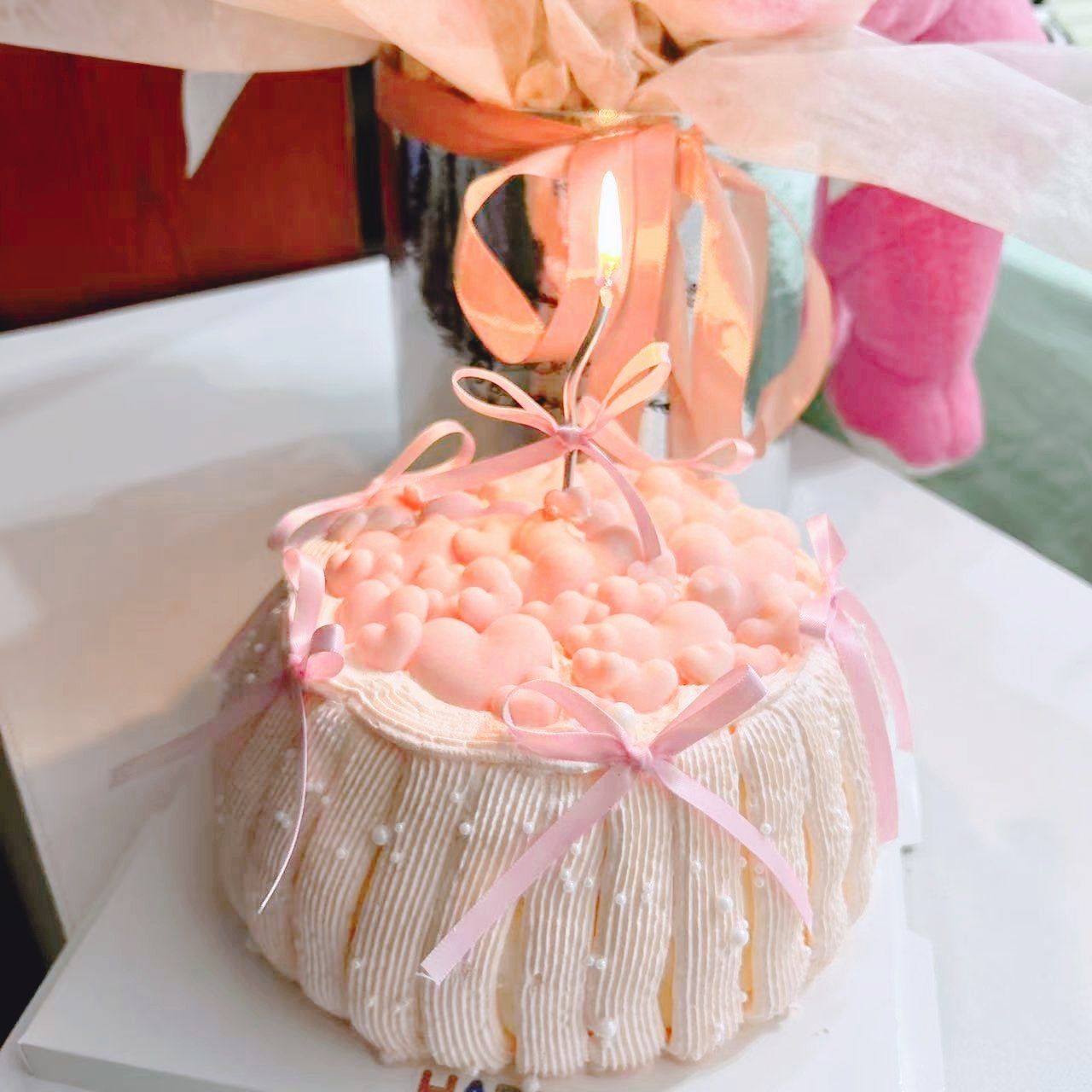 粉粉嫩嫩的小蛋糕,击中了谁的少女心