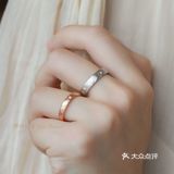 单钻对戒*属于小众喜好的简约感 | 纤丝素金