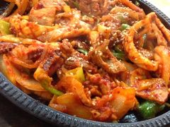 鱿鱼炒五花肉-郑阿姨的家·이모네·韩料&烤肉(武川路店)