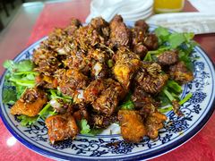 孜然羊肉-北大地皖峰饭馆