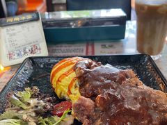 黑椒汁牛仔骨蛋包饭-阿飛冰室(下沙店)