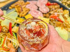 玫瑰红糖冰粉-黔派·贵州烙锅烤肉·米粉(车公庙店)
