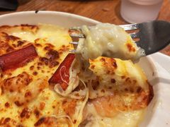 海鲜蟹肉鲜奶芝士烤饭-玛格萝妮比萨屋(四平店)