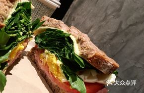 Salmon Egg Avocado Sandwich