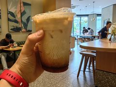 焦糖爆米花风味冰震浓缩-星巴克(天津有巢公馆店)