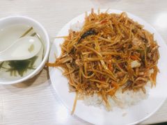 鱼香肉丝盖浇饭-老头盖浇饭(南京新街口明瓦廊宏光酒店店)