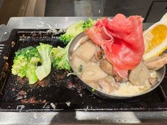 生火腿奶油汉堡-肉肉大米(金虹桥店)
