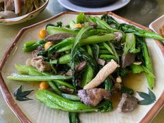鸡什炒菜心-区海鸡场饭店(石壁店)