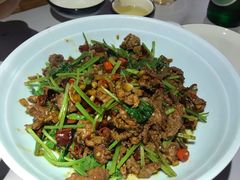 野山椒香菜牛肉丝-9家湘菜(上南路店)