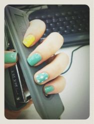 波点撞色-星美甲