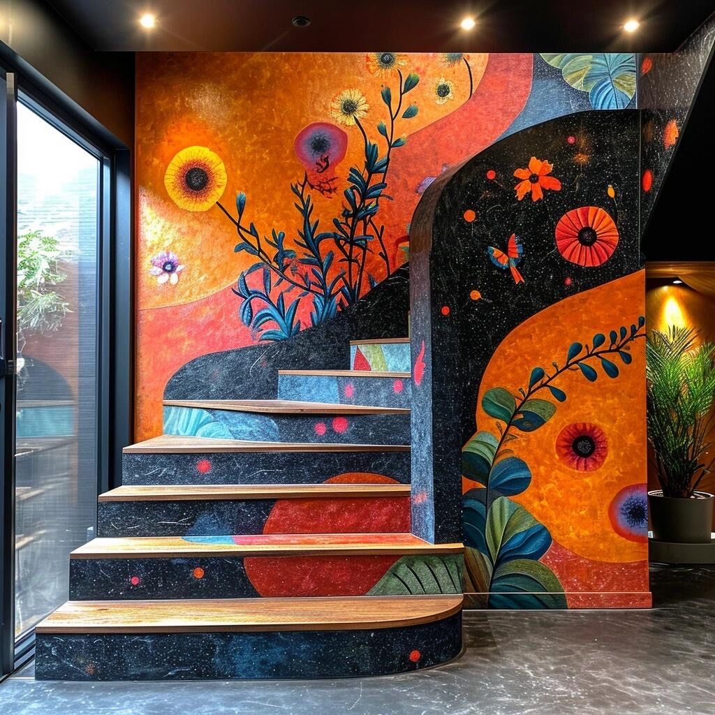 义乌楼梯彩绘