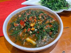 野番茄炒水蕨菜-老滇山寨•云南特色菜•地方菜•民族风情歌舞表演(金碧店)