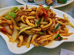 辣炒八爪鱼-覃记海鲜美食餐厅