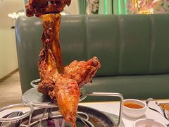 巴黎铁塔火焰牛仔腿-杯子红牛排(创意产业园店)